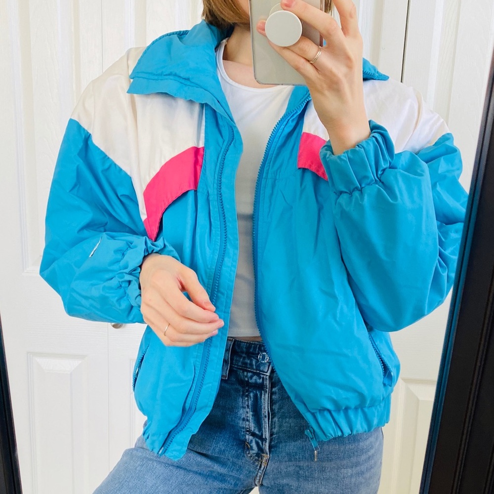 Alpine Design Blue and Pink Puffer Jacket - Picture 2 of 8